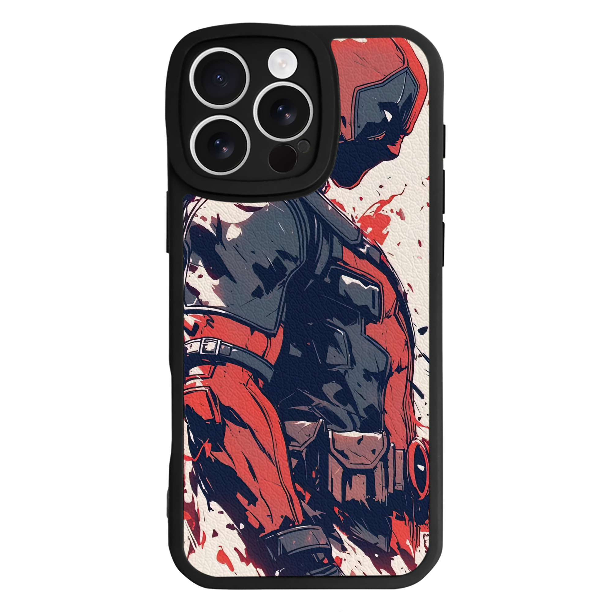 （画像用） Deadpool デッドプール 【iPhone 16シリーズ対応】シリコンスマホケース（レザー調） 材質：シリコン